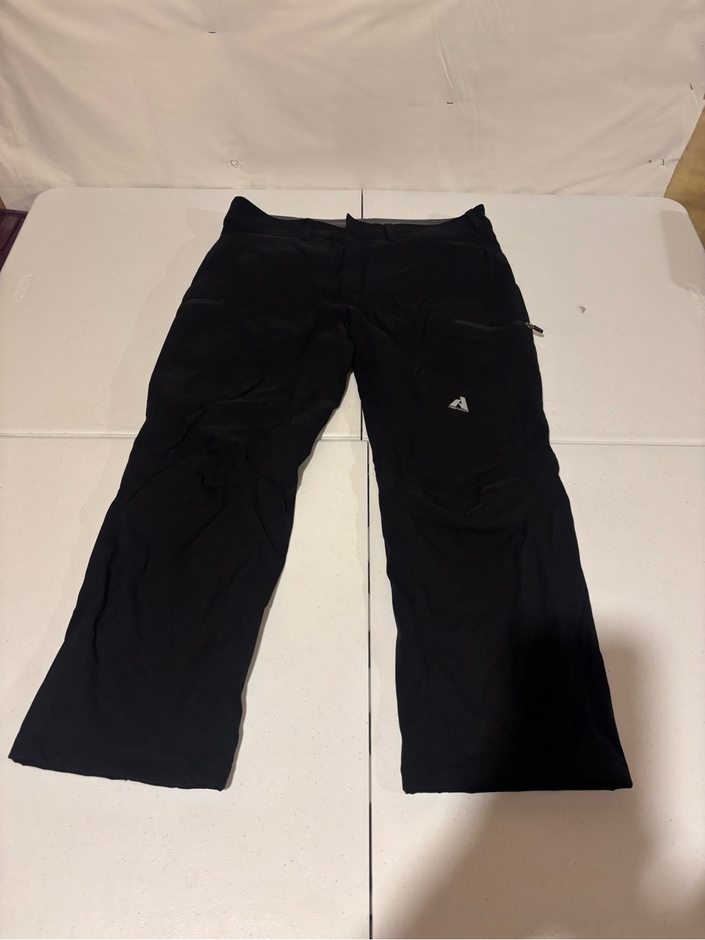 Eddie Bauer First Ascent Fleece Lined Black Chino Hiking Pants Men’s 36x30